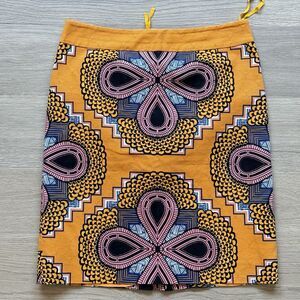 Maeve Anthropologie Skirt Women 10 Clementina Pencil Boho Colorful Geometric